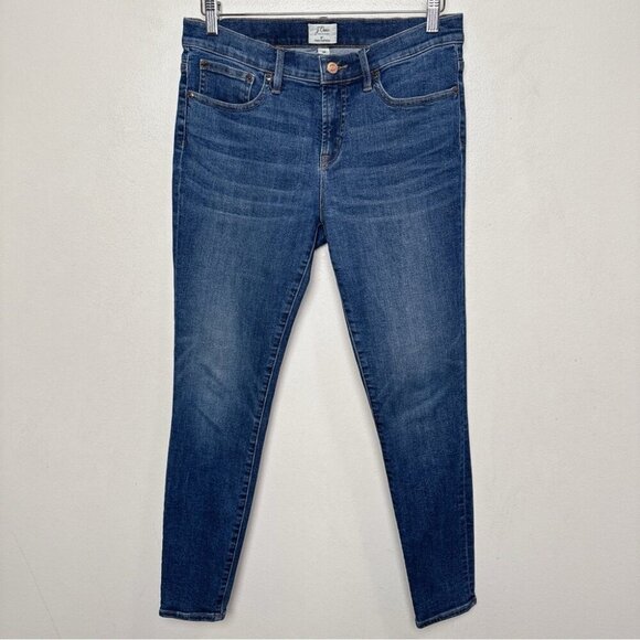 J.Crew Womens 30 8" Toothpick Medium Wash Skinny Jeans - Picture 2 of 14